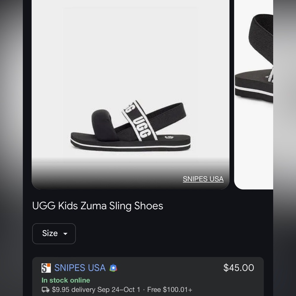 Ugg Zuma Sling Shoes toddler